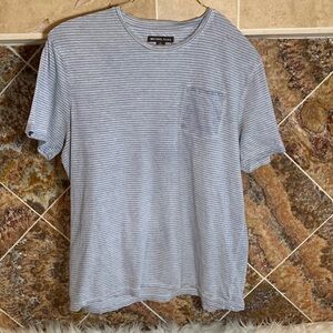 Michael Kors Men's Textured Striped Crewneck T-Shirt Size XL